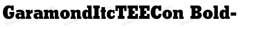 GaramondItcTEECon Bold字体转换